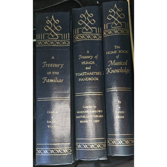 Ralph L. Woods 1942 Book Leatherbound Set A Treasury Of The Familiar Humor & Mor - Picture 1 of 11